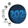 thumbnail image 3 of Bingfone Happy New Year 2025 A Spare Tire Cover Weatherproof Universal Wheel Protectors for RV Camper Travel Trailer SUV Truck-15 inch, 3 of 8