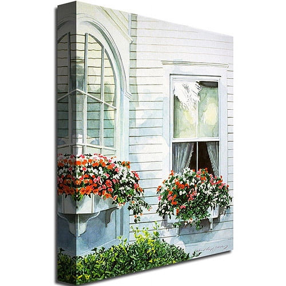 Trademark Art "Window Boxes" Canvas Wall Art by David Lloyd Glover
