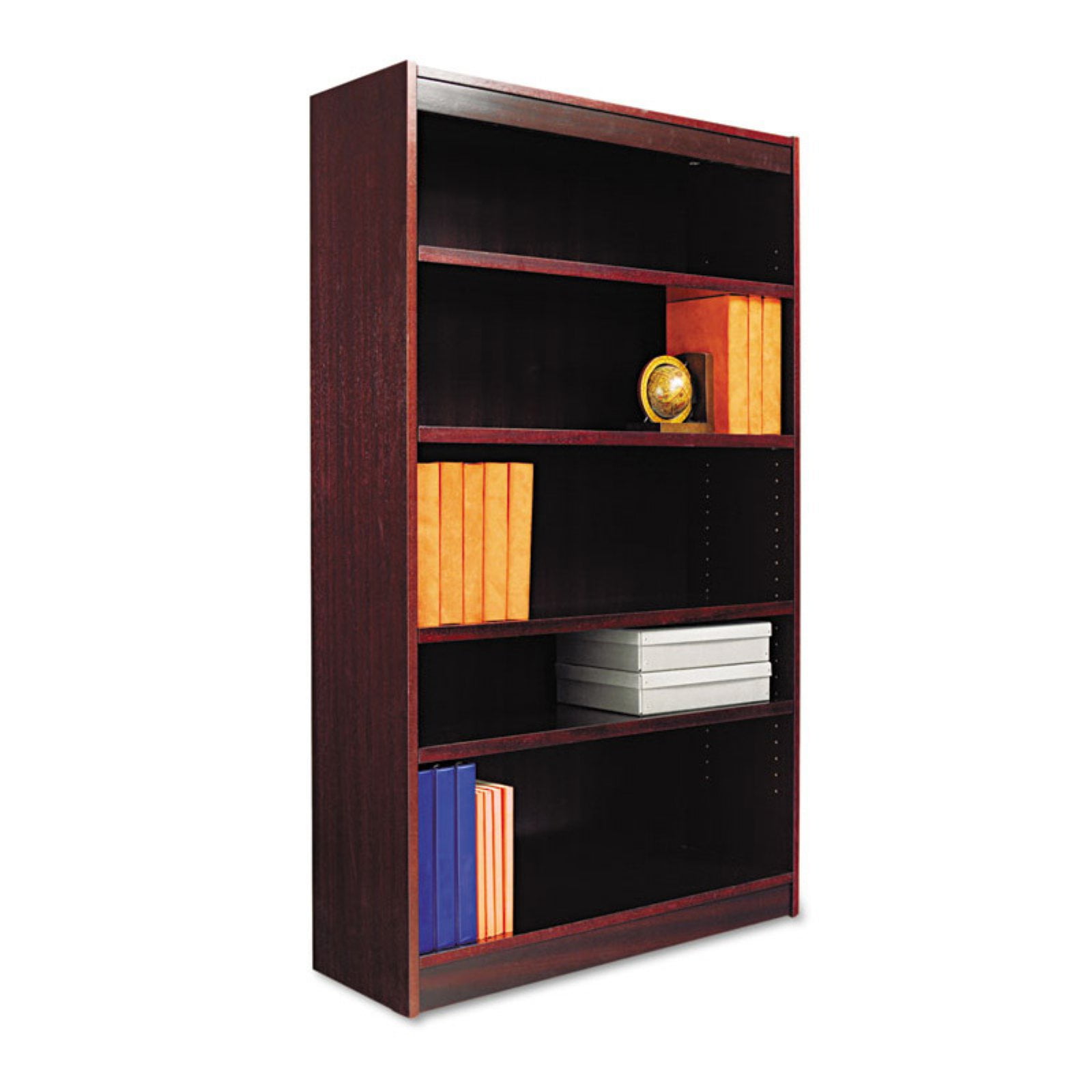 Alera Square Corner Wood Veneer Bookcase Five Shelf 35 5 8 X 11 3 Alera Square Corner Wood Veneer Bookcase Five Shelf 35 5 8 X 11 3 4 60 Gany Com