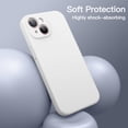 thumbnail image 5 of JETech Magnetic Silicone Case for iPhone 15 6.1-Inch, Compatible with MagSafe, Phone Cover with Camera Lens Full Protection (White), 5 of 6