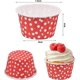 thumbnail image 2 of Pack of 50 Paper Cake Molds, Cupcake Moulds, Paper Cupcake Liners (Red), 2 of 5