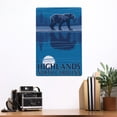 thumbnail image 2 of Highlands, North Carolina, Bear at Night (12x18 Aluminum Art, Indoor Outdoor Metal Sign Decor), 2 of 5