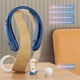 thumbnail image 4 of Ventilador De Escritorio Pequeño Enfriador De Aire De Mano, 3 Velocidades, 1200 Mah, Práctico Ventilador, Base Desmontable Para Interiores Y Exteriores, 4 of 5