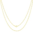 thumbnail image 2 of Nuragold 10K Real Yellow Gold Solid Figaro Link Chain Necklace 16"-30" (1.75mm-9.5mm) Italian Jewelry for Men & Women, 2 of 25