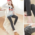thumbnail image 4 of Bas Collants en Molleton Épais Unis pour Femmes Factices Qui Gardent au Chaud, 4 of 7