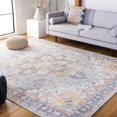 thumbnail image 2 of SAFAVIEH Restoration Vintage Ava Medallion Area Rug, Ivory/Light Blue, 8' x 10', 2 of 8