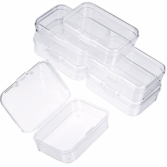 Bewildely Caja de almacenamiento de 6 uds., contenedor de plástico ajustable, herramientas, organizador transparente de artículos diversos, Almacenamiento y organización del hogar