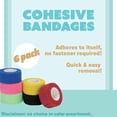 thumbnail image 3 of Qucyy Self-Adherent Cohesive Tape, 1.5in X 5 Yards, No Color Choice, 6 Count, 3 of 5