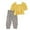 Yellow, variant on ibuvkizy Baby Girl Clothes Toddler Girl Short Clothing Sets,Spring and Summer Cute Print Girls Short Sleeve Comfy Round-Neck Blouses and Pants Set,Summer Casual Top Tee Shirts,Gifts for Her