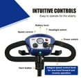 thumbnail image 4 of Compact Mobility Scooter for Seniors and Adults, Folding 4 Wheel Mobility Scooter with LED Light, All Terrain 10 Miles Long Range Electric Wheelchair, 300LBS Max Weight, Extended Battery with Charger, 4 of 7