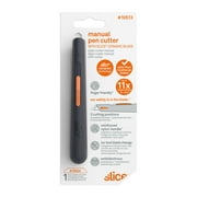 Slice 10513 Pen Cutter with Ceramic Safety Blade | 3 Position Manual Blade, Cuts Packages, Cardboard Box | Lasts 11x Longer Than Metal