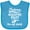 Turquoise, variant on Inktastic Future Helicopter Pilot Like Daddy Boys Baby Bib