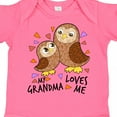 thumbnail image 4 of Inktastic My Grandma Loves Me- Cute Owl Family Boys or Girls Baby Bodysuit, 4 of 5
