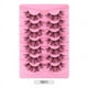 thumbnail image 1 of Zhuge 7 pares de pestañas postizas de visón sintético, tenues, tupidas, de aspecto natural, con volumen, A7081, 1 of 3