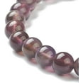 thumbnail image 3 of Pulsera de amatista natural, joyería de cuarzo energético, 1 unidad, cuentas redondas de 6 mm, pulsera elástica para mujer y hombre, regalo de cumpleaños, 3 of 3