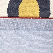 Rugsotic Carpets Hand Tufted Wool Area Rug 4x6 Rectangle Multicolor Modern High Pile Anti Skid Durable