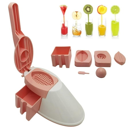 

Wowspeed Manual Fruit Press - Manual Juicer for Citrus Lemon Orange with 2 Types of Press Filters | Hand Press Lemon Squeezer and Orange Crusher with Built-in Cup and Grater