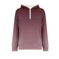 thumbnail image 3 of ZUKMRJPC Women's Quarter Zipper Sweatshirt Long Sleeve Fall Fashion Gradient Color Hooded Sweatshirt Casual Loose Comfy Pullover Tops, 3 of 5