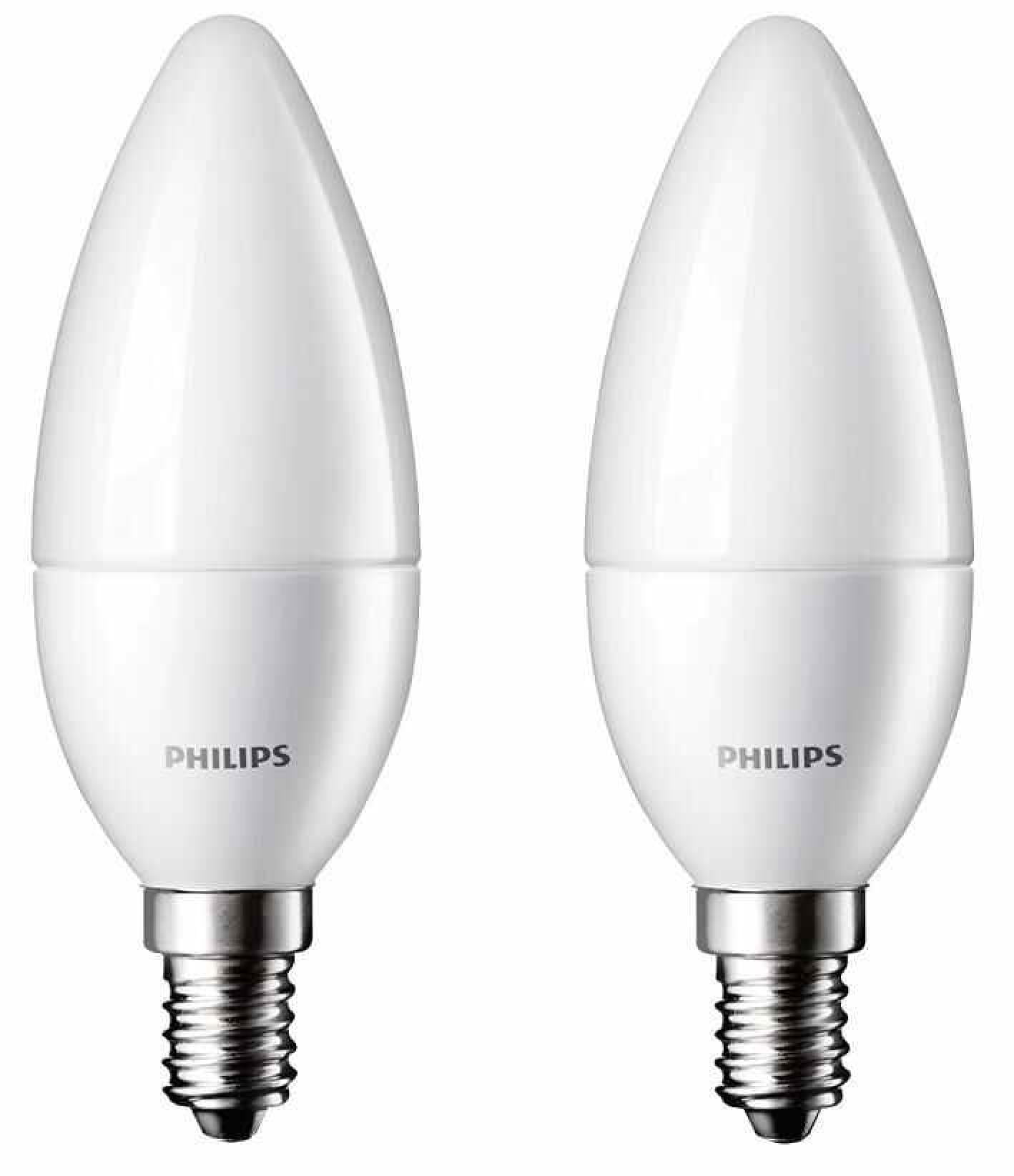 PHILIPS LIGHTING LED Candle Twin Pack, 3W 250lm Warm White - Walmart.com