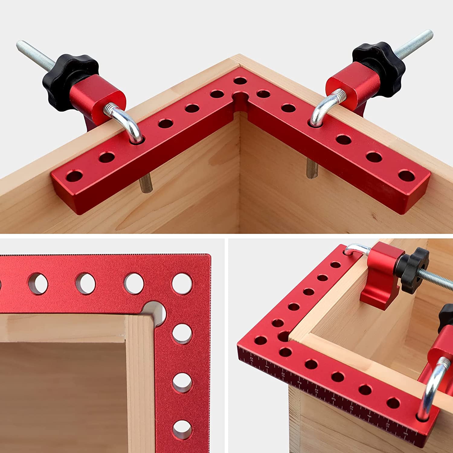 Corner Clamp for Woodworking, 90 Degree Right Angle Clamps, Positioning Clamping Square Tool for Picture Frames, Boxes, Cabinets or Drawers