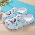 thumbnail image 2 of Womens Clogs Nurse Shoes Arch Support EVA Garden Shoes Waterproof Slip on Outdoor Beach Mules Closed Toe Sandals Sky Blue Size 7, 2 of 5
