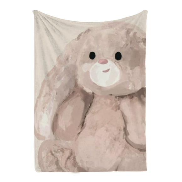 Cobija Manta Frazada Para Bebé Juana Gallo Diseño de Conejitos Ultra Suave y Ligera