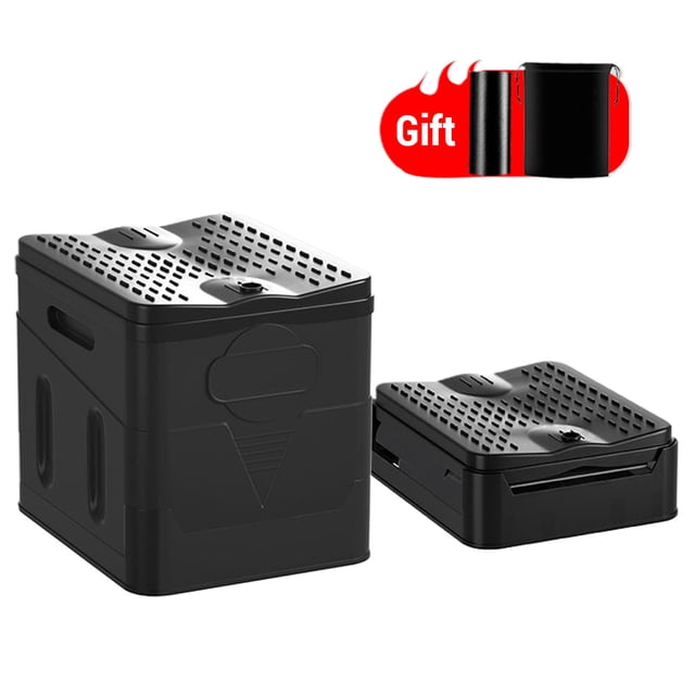 Toilette Pliante Portable pour l'Extérieur, Pot de Camping avec Couvercle pour le Camping, la Randonnée