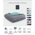 thumbnail image 5 of Ella Jayne Weighted Blanket, 15lb  -  Grey/Aqua  -  15 lb, 5 of 6