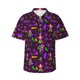 thumbnail image 1 of Fotbe Mardi Gra2 Camisa Hawaiana para Hombre Unisex – Camisa Casual de Verano con Botones de Manga Corta de Algodón y Lino,X-Large, 1 of 7
