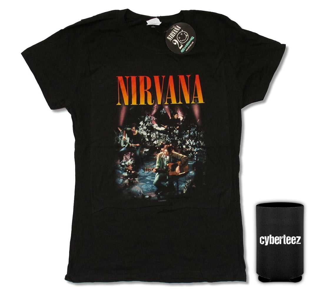 Hæderlig Prøve Væve Nirvana T-Shirt Unplugged MTV Women's Nevermind 25th Anniversary T-Shirt +  Coolie (XL) - Walmart.com