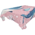 thumbnail image 4 of BZSMCE Square Tablecloth Caped Blue Whales Pattern Tableclothes, 4 of 9