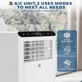 thumbnail image 4 of Ourlova 8000 BTU Portable AC Black Panel Smart Sleep Timer 350 Sq Ft, 4 of 7