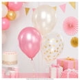thumbnail image 5 of Blosa de globos Globos Payaso bouquet metálicos rosa con confeti 6 pzas, 5 of 5