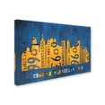 thumbnail image 2 of Trademark Fine Art 'Philly Skyline License Plate Art' Canvas Art by Design Turnpike, 2 of 3