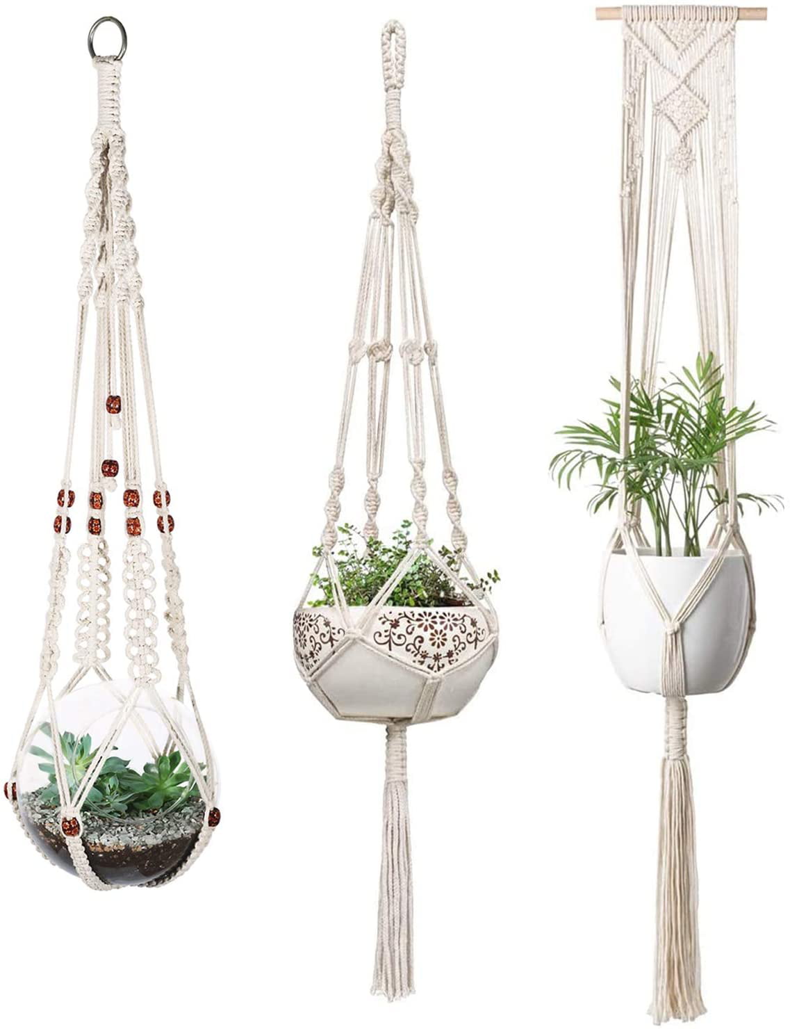 Flower Plant Hangers String Home Decoration Accessories 6pcs Small Large