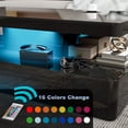 thumbnail image 5 of ARICOEASY LED High Glossy Coffee Table, Modern Coffee Table for Living Room with 16 Colors LED Lights, Black, 5 of 7