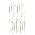 thumbnail image 5 of Uxcell 14" W Type Plate Hanger Stainless Steel Iron Zinc Plated 8 Pack, 5 of 5