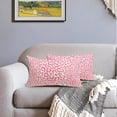 thumbnail image 5 of Pink Leopard Print Lumbar Pillow Covers 12x20 Inch Set of 2 Cheetah Animal Spots Rectangle Throw Pillows For Couch Farmhouse Square Pillow Cases Home Decor For Living Room Sofa Bed Porch Outdoor, 5 of 6