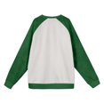 thumbnail image 4 of Men's Christmas Raglan Sleeve Crewneck Fleece Lined Sweatshirt | Warm and Soft Pullover with Holiday Design for Casual Outfits and Winter Layering,Green,M, 4 of 4