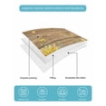 thumbnail image 5 of Quilts Twin-XL Size Bedding Set, Sunflower Lightweight Quilted Comforter, Summer Eucalyptus Botanical Floral Brown Wooden Soft Bedspread Coverlet with Pillow Covers for All Season, 68" x 98", 5 of 7