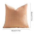 thumbnail image 3 of RYDCOT Outdoor Waterproof Pillow Covers, Check Decorative Cushion Cases, for Patio Pool Garden Sofa (18x18 in), 3 of 6