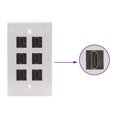 thumbnail image 4 of Keystone hembra a hembra compatible con HDMI para panel de salida de placa de pared negro, 4 of 8