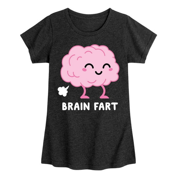 Instant Message - Brain Fart - Toddler & Youth Girls Short Sleeve Graphic T-Shirt