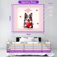 thumbnail image 5 of Happy Valentine's Day Miniature American Shepherd Brings Love Heart Tapestry MAS Dog Lover Gifts Wall Hanging Backdrop Home Decor - 02028, 5 of 5