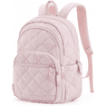 thumbnail image 1 of Travel Laptop Backpack - Water-Resistant College Bag for Women, Stylish Quilted Small Computer Bookbag, 1 of 7