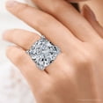 thumbnail image 5 of Pompeii Certified 16Ct Cushion Diamond Engagement Ring 14k Gold Lab Grown (F/G,VS1-VS2), 5 of 6