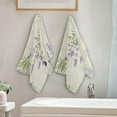 thumbnail image 4 of Dreamtimes Lavender Soft Hand Towels 2-Piece Absorbent Bath Towel Decorative Fingertip Towels for Bathroom Gym Spa Hotel Beach Swimming Pool,14.4" x 28.3", 4 of 7