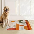 thumbnail image 3 of Monder Orange Aesthetic Pet Feeding Mat Absorbent Dog Food Mat for Floor Cat Dog Bowl Mats Rug Pet Placemats for Food Water Pets Supplies 12x18, 3 of 6