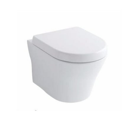 CT437FGT20-01 MH Wall Hung D-Shape Connect Toilet Bowl, Cotton