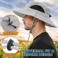 thumbnail image 3 of EINSKEY Sombrero de ala ancha para el sol, protección UV UPF 50+, impermeable, plegable, para hombres y mujeres, pesca, senderismo, playa, jardín, 3 of 8
